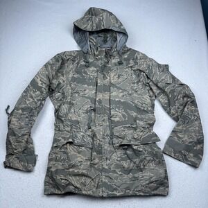 Tennier Industries Coat Mens Medium Camo APECS Air Force Tiger Stripe Parka